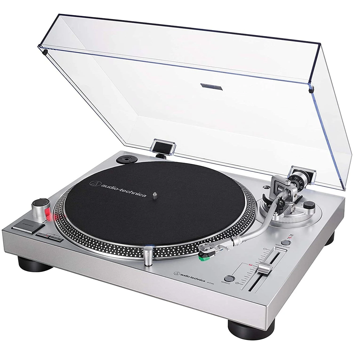 Audio-Technica AT-LP120XUSB Direct Drive Turntable (Silver) [Tech & Turntables] - Image 3