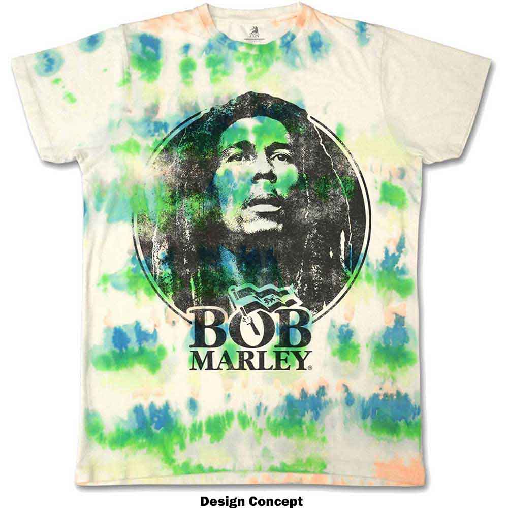 Bob Marley - Black & White Logo (Wash Collection) - XL [T-Shirts]