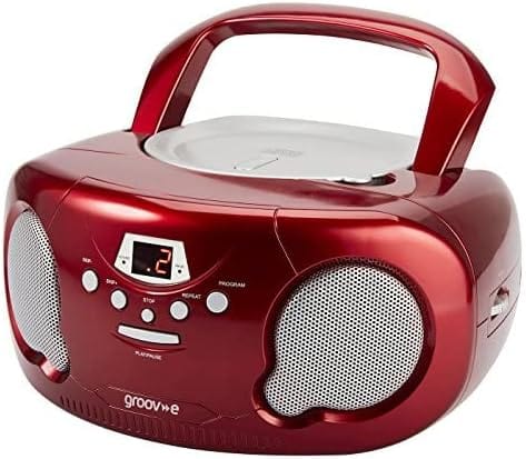 Groov-e Boombox CD Player - Red [Tech & Turntables]