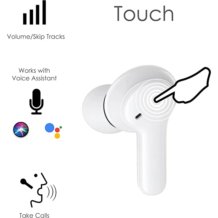 Boompods BASSLINE COMPACT - True Wireless, White [Accessories] - Image 2