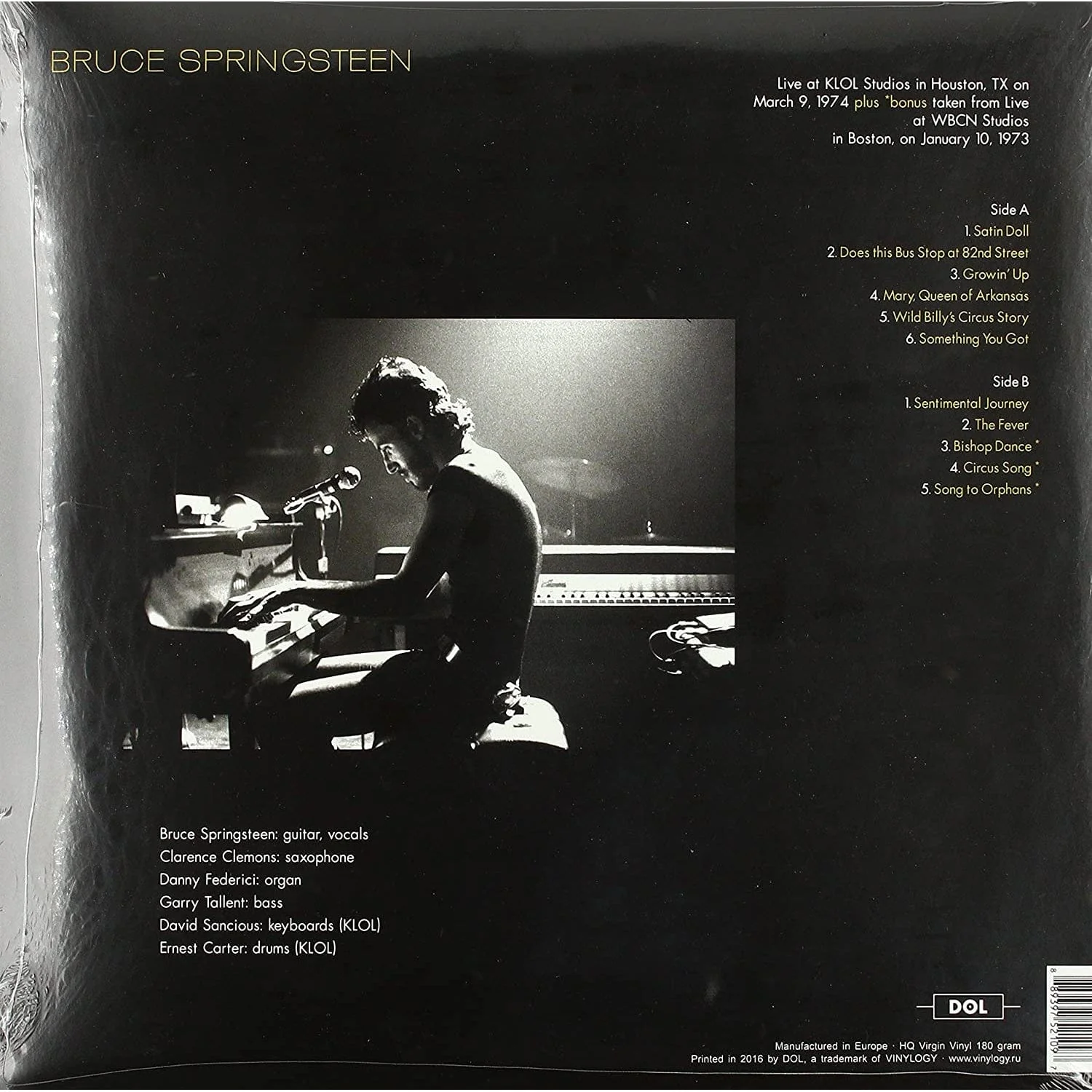 BRUCE SPRINGSTEEN - FM STUDIO73 [Colour Vinyl] - Image 2