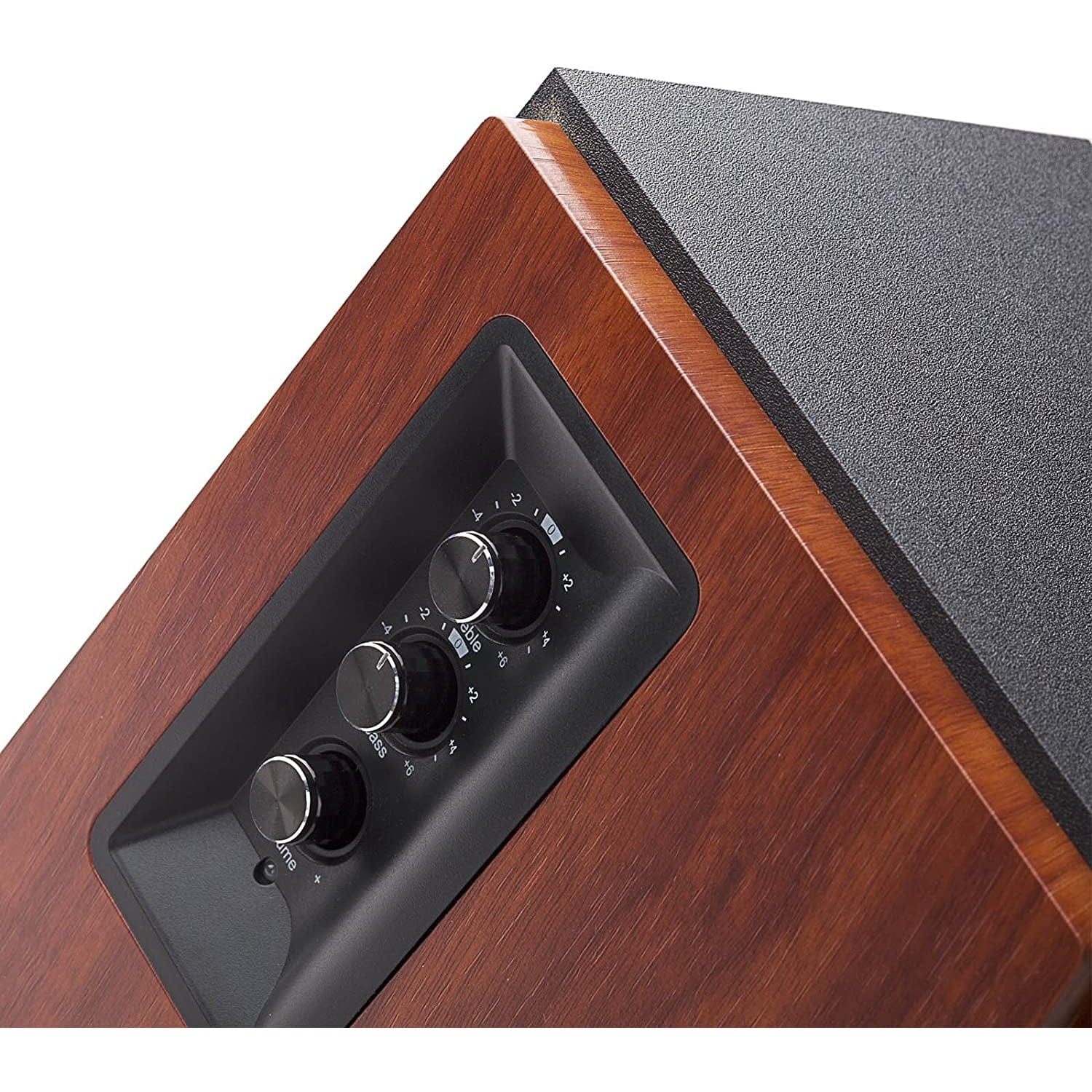 Edifier R1700BT Bluetooth Bookshelf Speakers - Active Near-field Studio Monitors - Powered Speakers 2.0 Setup Wooden Enclosure - 66w RMS [Tech & Turntables] - Image 3