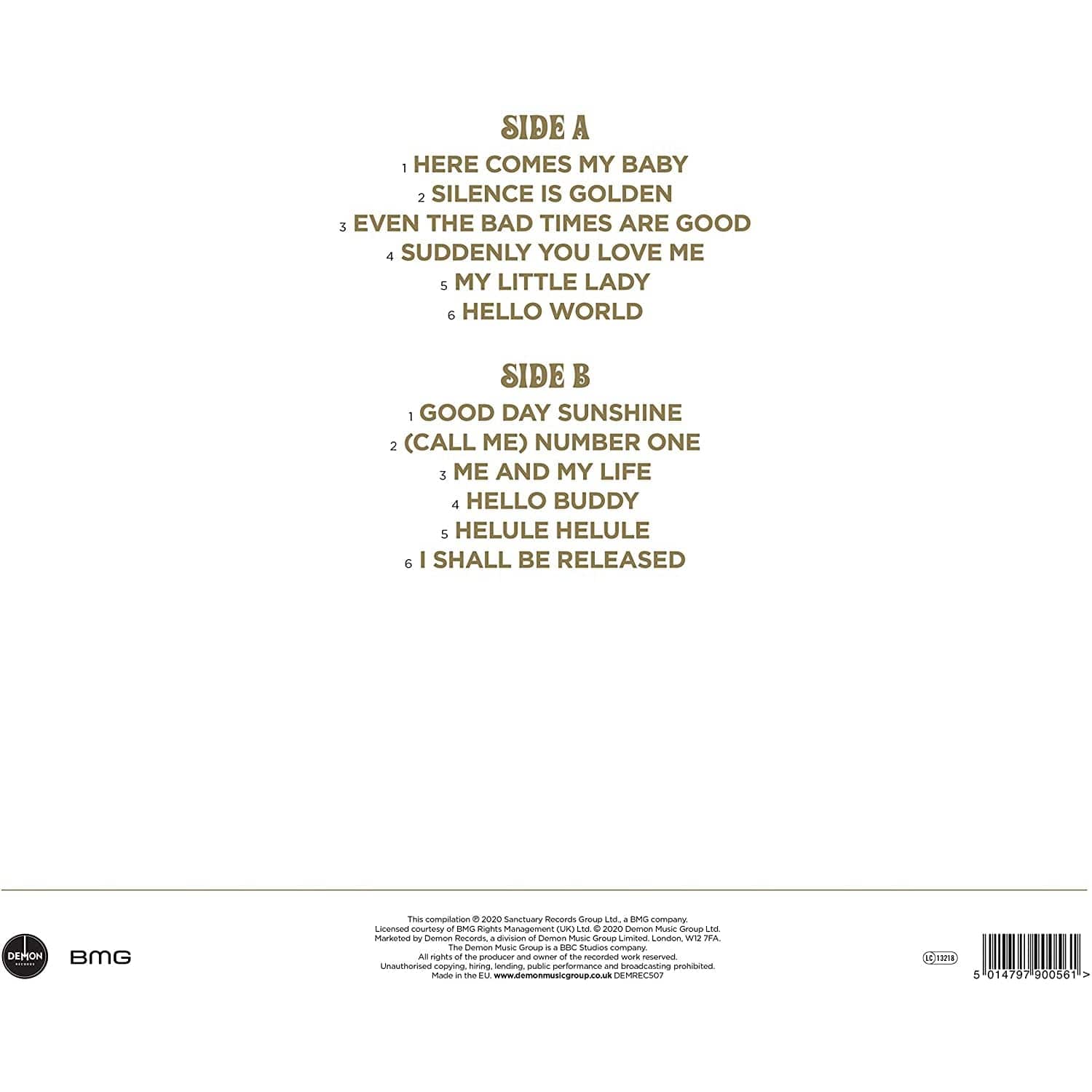 GOLD - The Tremeloes [Colour Vinyl] - Image 3