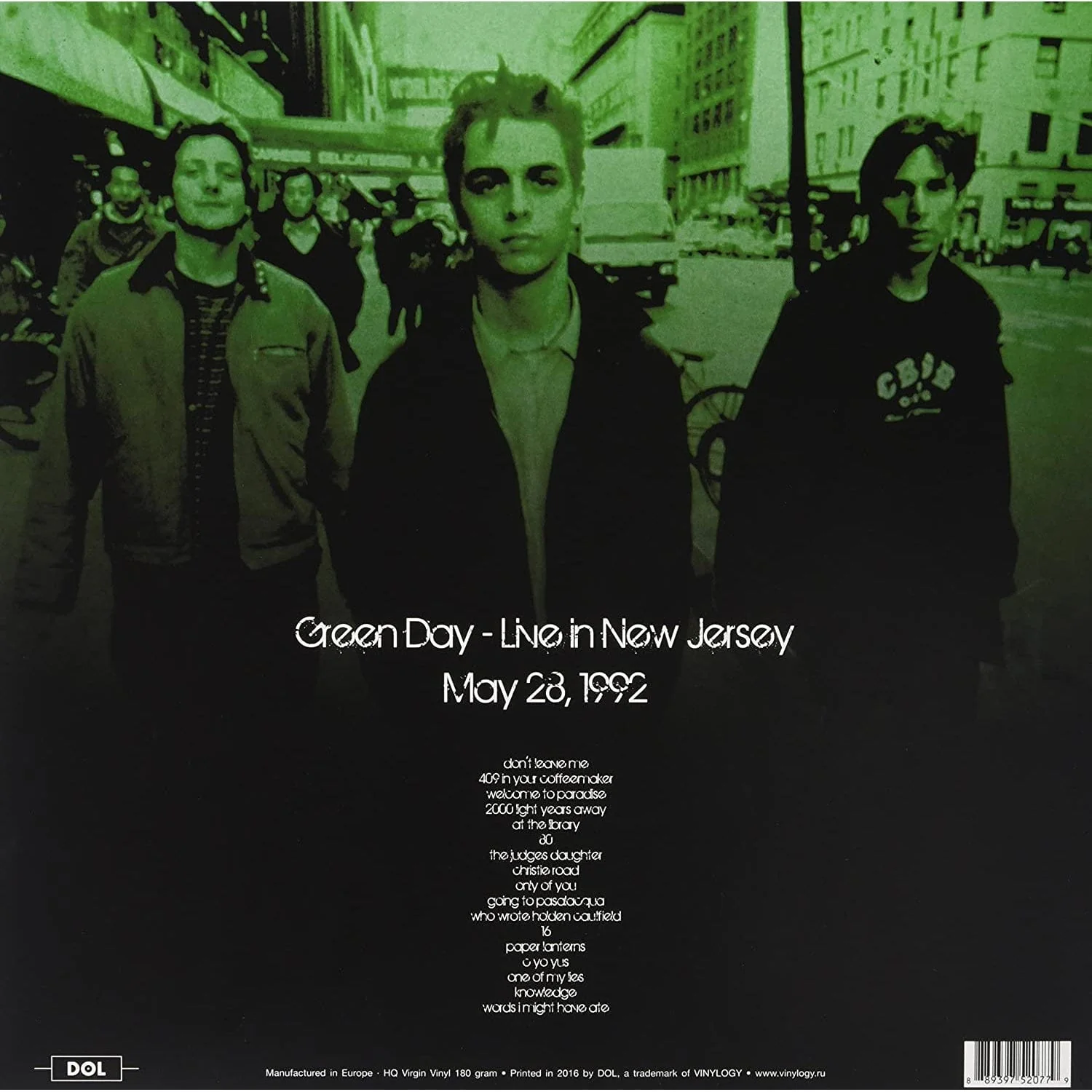 GREEN DAY - LIVE NEW JERSEY 1992 [Colour Vinyl] - Image 2
