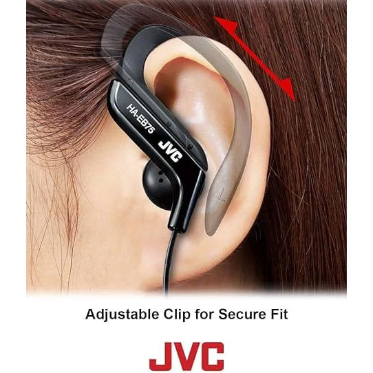 JVC Sports in ear Headphones, Black [Accessories] - Image 2