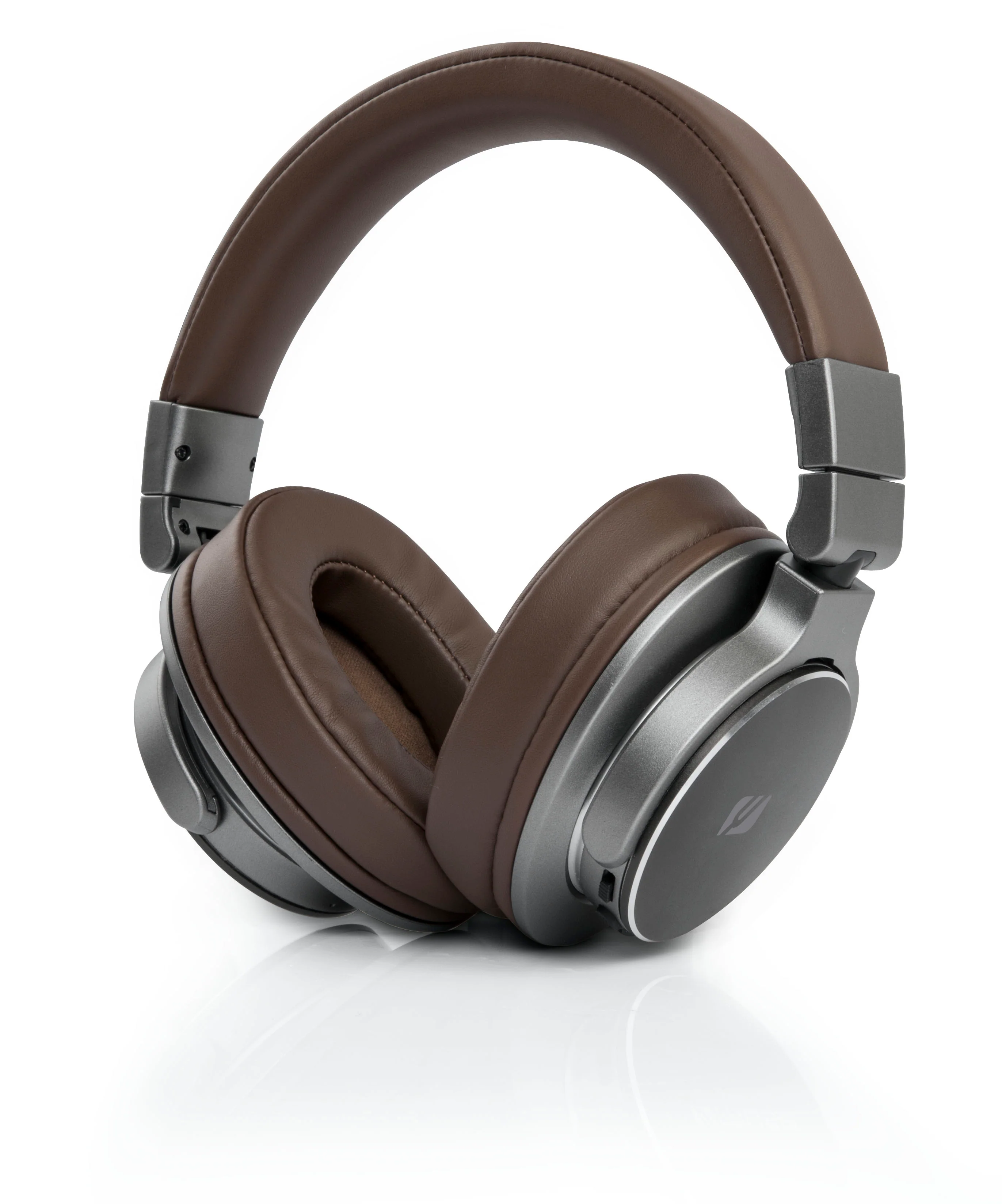 Muse Bluetooth headphone, Hands free, 30h battery, Adjustable and foldable headband - Brown [Accessories]