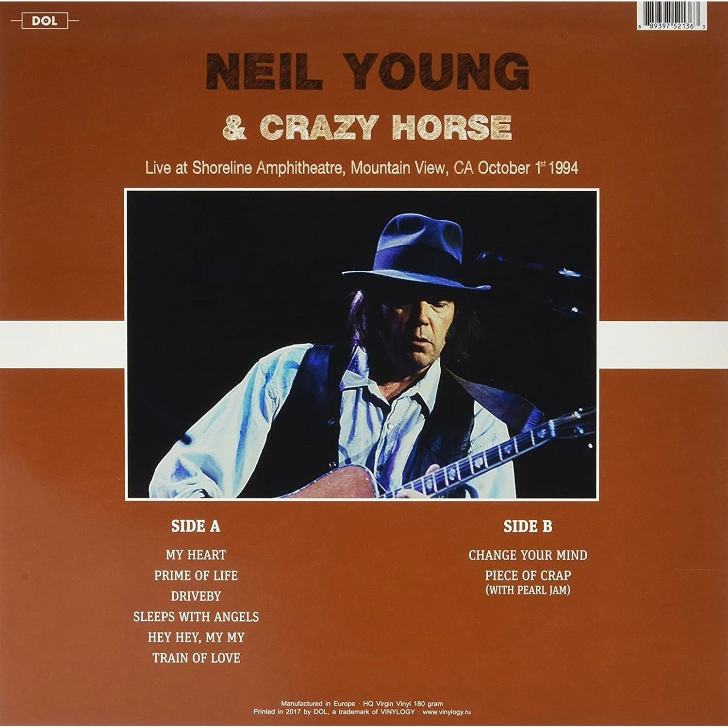 NEIL YOUNG - Live at Shoreline Amphitheatre [Colour Vinyl] - Image 2