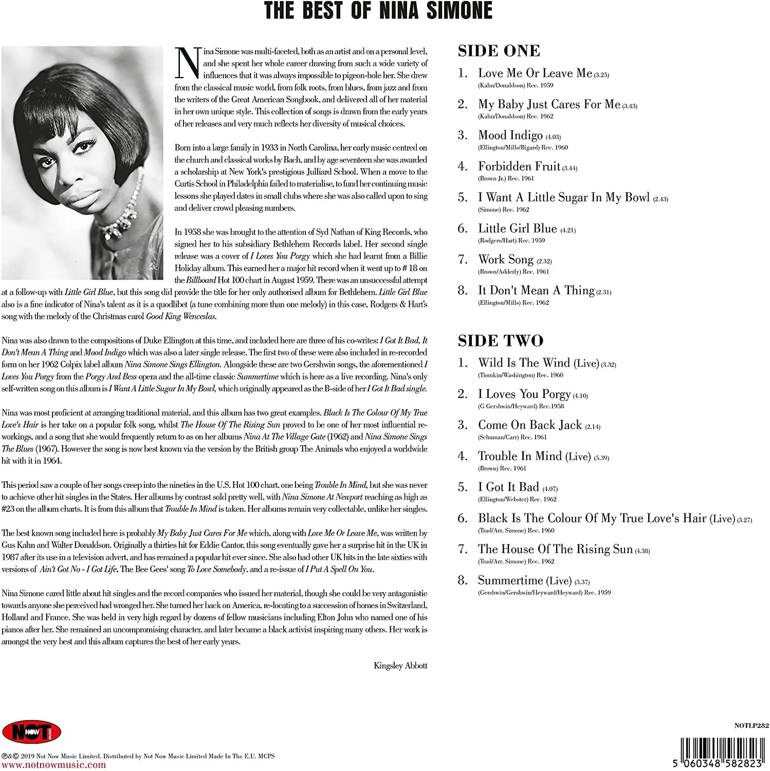 THE BEST OF - NINA SIMONE [VINYL] - Image 2