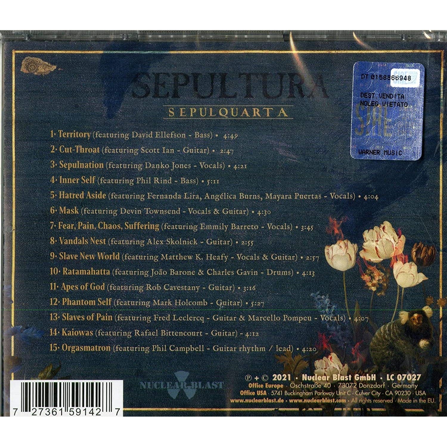 SepulQuarta - SEPULTURA * [CD] - Image 2