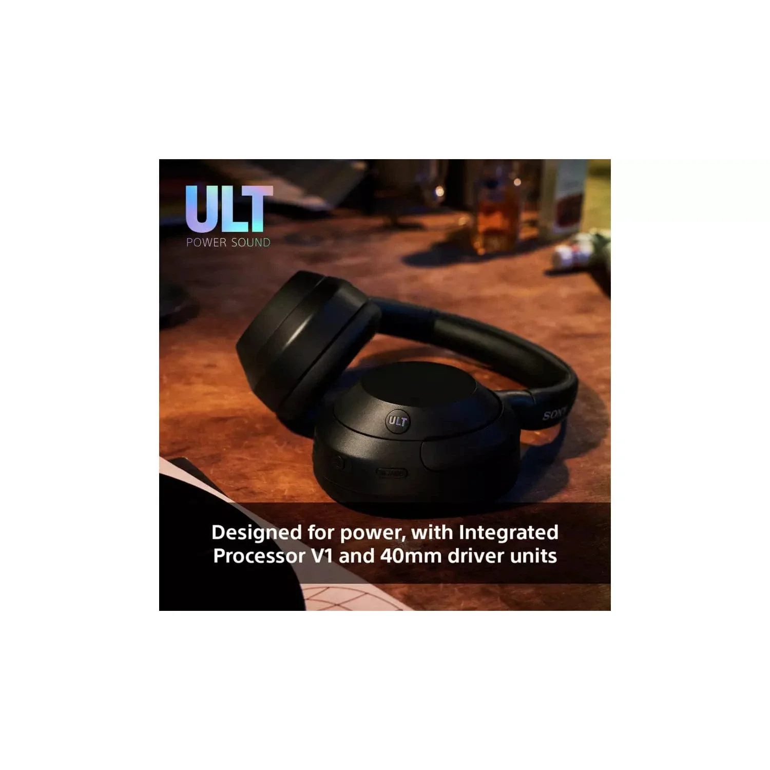 Sony ULT Wear Over-Ear Wireless NC Headphones - Black [Accessories] - Image 3