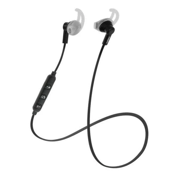 STREETZ Stay-in-ear BT Earphones with microphone and control buttons, Black [Accessories] - Image 2