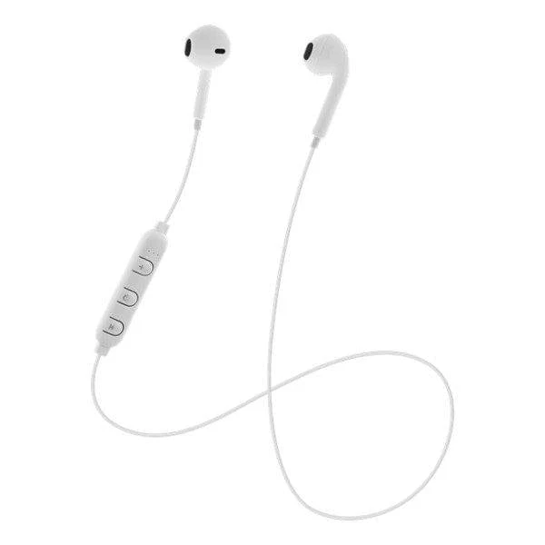 STREETZ Semi-in-ear BT Earphones with microphone and control buttons, optimal fit, White [Accessories] - Image 2