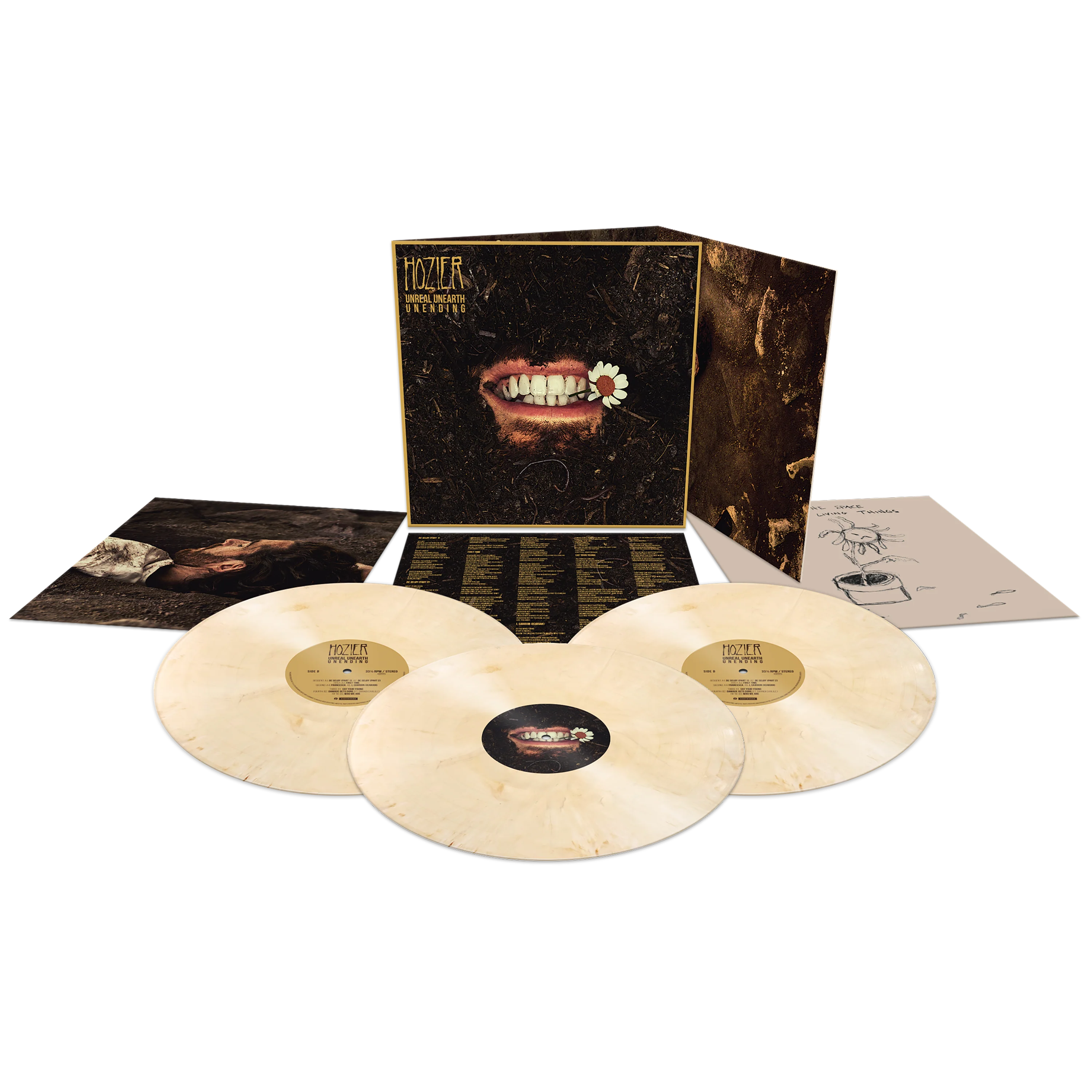 Unreal Unearth Unending (Deluxe 3LP Tooth White Edition) - Hozier [Colour Vinyl]