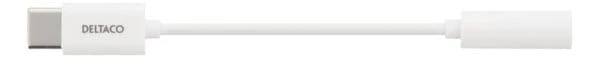 DELTACO USB C TO 3.5MM WHITE [Accessories] - Image 4