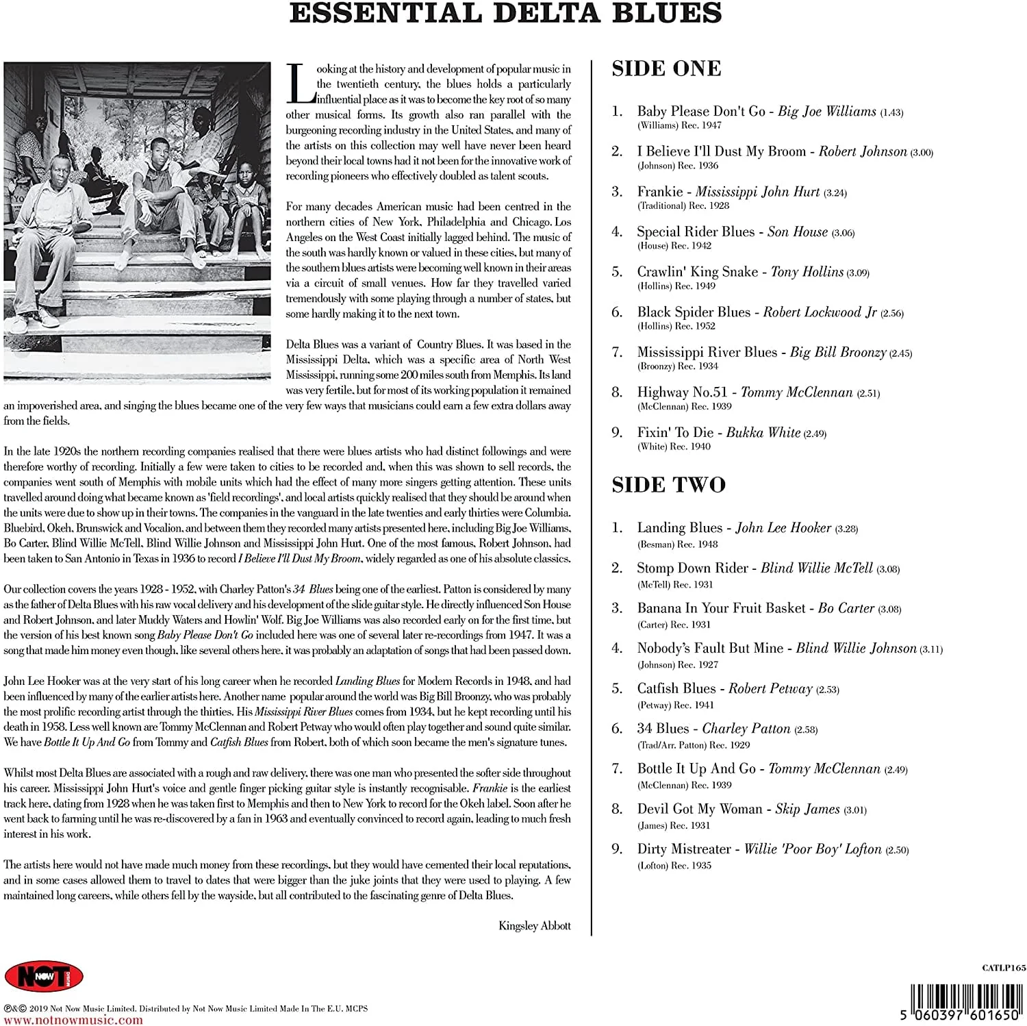 ESSENTIAL DELTA BLUES - VARIOUS ARTISTS [VINYL] - Image 2