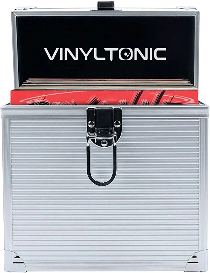 Vinyl Tonic 7" Or 12" Vinyl LP Storage Case, Silver [Accessories] - Image 2